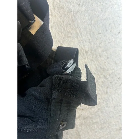 Gerry Black Ski Snow Bib Overalls Pants‎ with Suspenders Kids XS 5 6 Waterproof - Picture 8 of 9